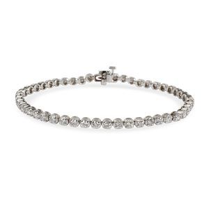 IGI Certified Diamond Tennis Bracelet in 14K White Gold H-I I1-I2 3.5 CTW